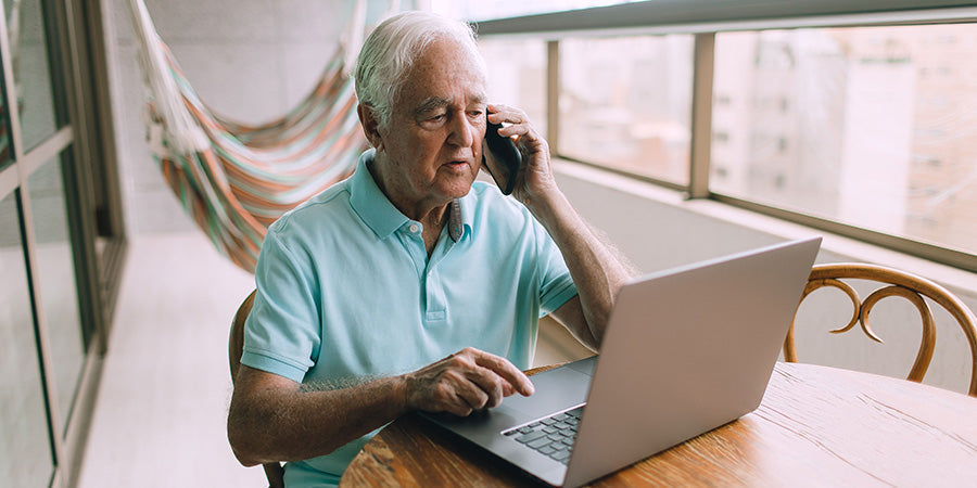 Retired man calling for help digitizing his family photo collection while researching online